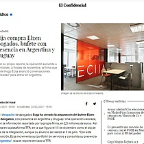Ecija compra Elzen Abogados, bufete con presencia en Argentina y Uruguay